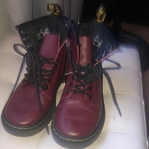 Doc martens, wine colore, size 12